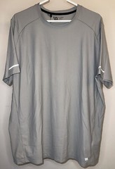 VRST Mens Run Tee Short Sleeve Crew Neck In Silver Shadow – Size XL