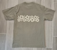 Vintage La Jolla California Nature Art Shirt 90’s Wrap Around Olive Large USA