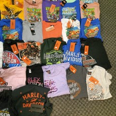 Lot of 50 Harley Davidson Dealership TShirts Bulk Reseller Bundle Mixed Size NWT