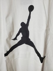 Jordan Jumpman Mens T-Shirt White Black Size M, L, and XL CJ0921-100