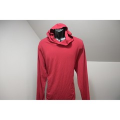 VRST Hooded Shirt Mens XL Red Long Sleeve Cotton Modal Stretch Excellent