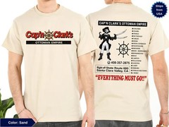 Capn Clarks Ottoman Empire Funny Graphic T Shirt S-5XL