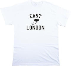 East London Retro Track T-Shirt – Running, College, Souvenir, Various Colours