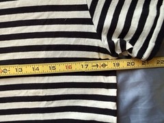 VERDARM Cropped Boat Neck Striped Short-Sleeve Top T-Shirt Sz 3 – S/M