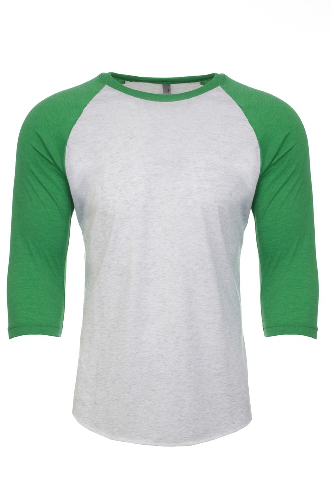 NL230 Next Level Apparel® 6051 Unisex Short Sleeve Tri-Blend 3/4 Raglan T-Shirt