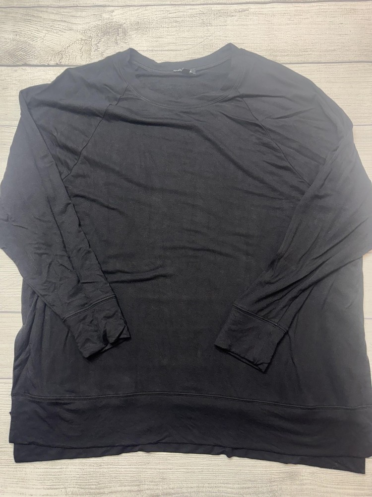 Express Shirt Mens XL Black Long Sleeve Lightweight Stretch Tee Crewneck Casual
