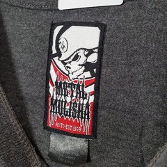 VINTAGE Metal Mulisha Men Shirt Medium Gray Logo Death Cheaters Y2K Tee