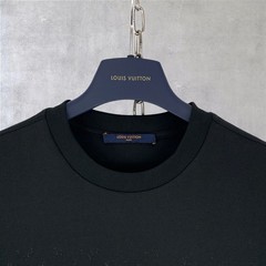 Louis Vuitton LV Monogram Logo Gradient Cotton Crewneck T-Shirt Black Size M