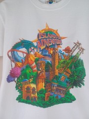 Vintage Y2K Universal Studios Islands Of Adventure Rides Shirt Adult Medium Rare
