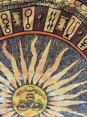Vintage 1992 Liquid Blue Celestial Sun & Moon T-Shirt – XL – Single Stitch – USA