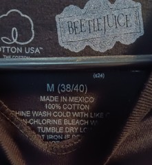 Beetlejuice Mens T-shirt Size Med| NEW WITH TAGS | FAST FREE SHIPPING