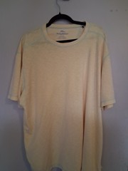Tommy Bahama Men’s XXL Big & Tall Beige Solid Logo Short Sleeve Crew Neck Tee