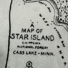 Vtg Star Island Cass Lake Shirt Men L White Graphic 90s Screen Stars Best Stitch
