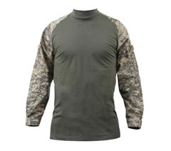 Rothco ACU Digi Camo Military Long Sleeve Lightweight Combat Shirt L-2X AIRSOFT