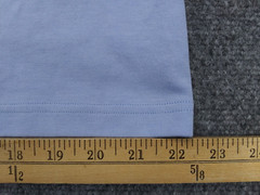 Unbranded T-Shirt Mens Large Blue Turtleneck Long Sleeve Cotton Polyamide