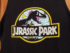 JURASSIC PARK Dinosaur Logo Black Men’s Strap Sleeveless T Shirt Tank Top – XL