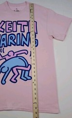 Keith Haring Art Designer T-Shirt Unisex Adult Size Medium Pink 100% Cotton New