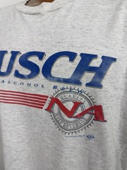 Vintage Busch Beer Shirt Mens XL 90s Busch Non Alcoholic Beer T-shirt Distressed