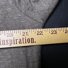 Forever 21 Brown Long Sleeve Pocket Tee Men XL Marled Crewneck Casual Minimalist