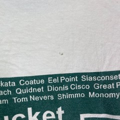 VINTAGE Nantucket Beach Permit Shirt Adult XXL White Tee University Outdoor 90s
