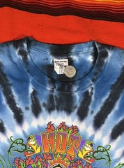 Blue and black Tie dye Red Hot Chili Peppers Tee ShirtSize small