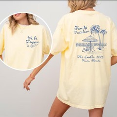 Custom Family Vacation 2026 Shirts Personalized Matching Beach Trip Tee
