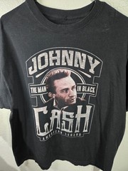 Johnny Cash T-Shirt Men’s Size XL The Man In Black Rock Country Music Artist Tee