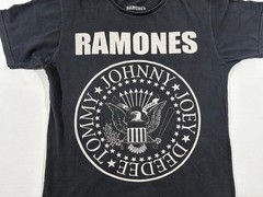 Ramones T-Shirt Y2K Presidential Seal Merch Grunge Punk Concert Black Sz L Flaw