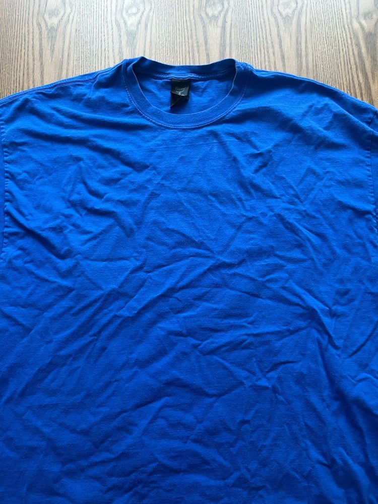 HANES Beefy-T Big & Tall T-Shirt Men’s Size 3XL Blue