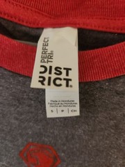Matco Tools Raglan Baseball Tee Shirt District Perfect Tri Gray Red Size Small
