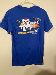 Kerwin Frost The McNugget Buddies McDonald’s Crew Shirt Blue MultiSize Preshrunk