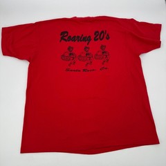 Vintage 90s Roaring 20s Santa Rosa Graphic T-Shirt Fruit Loom BEST XL Red