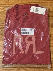 Ralph Lauren RRL Lightweight Cotton Jersey Double RL Logo T-Shirt New