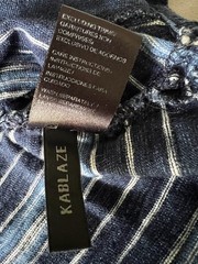 BUFFALO By David Bitton Men’s Striped Blue Shirt Size XL Short Sleeve Crew Neck