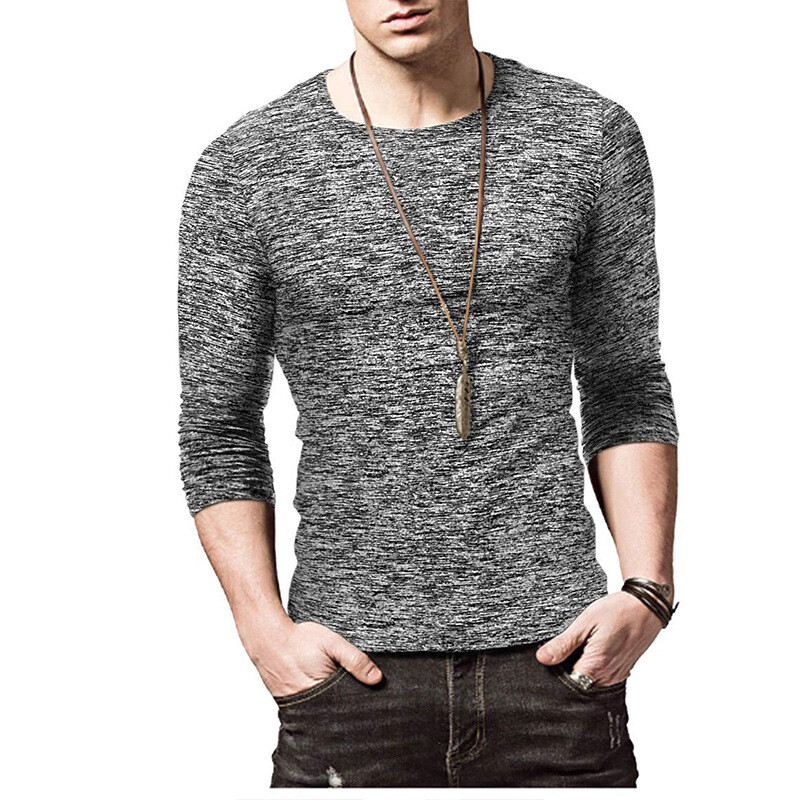 Zonbailon men’s t-shirt Men’s sports fitness quick drying clothes long sleeve