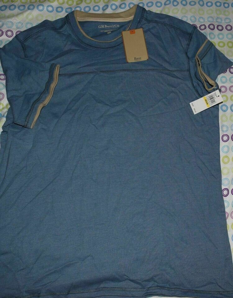 G.H. Bass & Co. Men’s Piece Heathered T Shirt Coronet Heather Size Medium 👍
