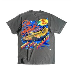 REELIN IN THE WIN DALE EARNHAON A SHAKA HEAVYWEIGHT GARMET DYED T SHIRT “MODERN”