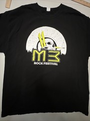 Hanes M3 rock festival graphic T-shirt men’s% cotton black 2019 Merriweather
