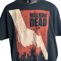 Walking Dead Crewneck Graphic T Shirt XL Black Short Sleeve Pullover AMC Zombies