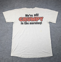 Vintage Walt Disney World Sleep Shirt One Size Snow White Seven Dwarves Grumpy