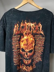 West Coast Choppers Size XXXL Vintage Alcatraz Fire Biker Merch Grey Tee T Shirt