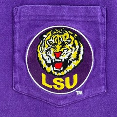 LSU Mitchell & Ness embroidered tshirt