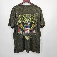7.62 Design Men’s US Army Shirt Size Large Green Acid Wash Limited Edition Tee
