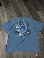 Dragon Ball Z Men’s T-Shirt Blue, Graphic Print, Short Sleeve Size XL