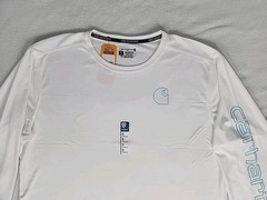 Carhartt Force Sun Defender Relaxed Long Sleeve T-Shirt Mens XL Tall White UPF50
