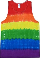 Unisex Tie Dye Tank Top Sleeveless 100% Cotton Summer Beach Shirt Hand Dyed