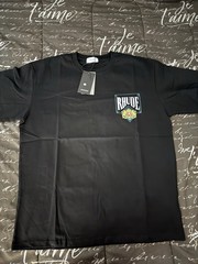 RHUDE Men’s Graphic Logo T-Shirt Black Crew Neck Short Sleeve XL