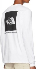 THE NORTH FACE BOX NSE Men’s L/S T-Shirt – Gardenia White/TNF Black – XL – NWT