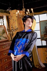 Men’s Blue Jiangshi Cosplay Halloween Costume