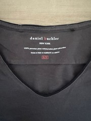 Daniel Buchler T Shirt Mens S BLue Short Sleeve Classic Collar